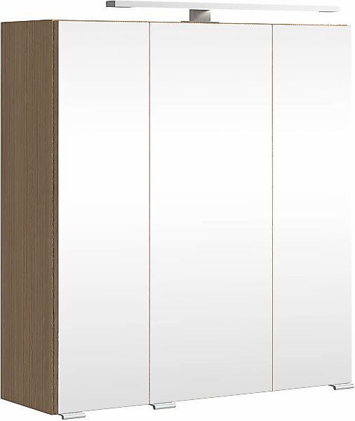 welltime Spiegelschrank "EIXO, 3 Türen, 6 verstellbare Glasböden, gedämpfte günstig online kaufen