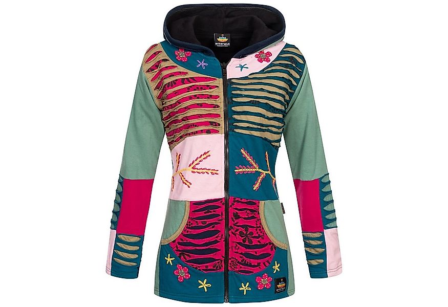 ankerglut Fleecejacke Patchwork Multicolor NUNAVUT II NEW FLOWER POWER günstig online kaufen