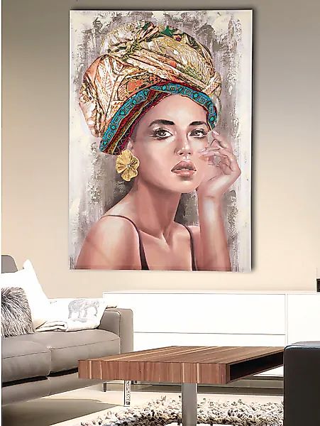 GILDE Leinwandbild »Bild Frau "Tianna"«, (1 St.) günstig online kaufen