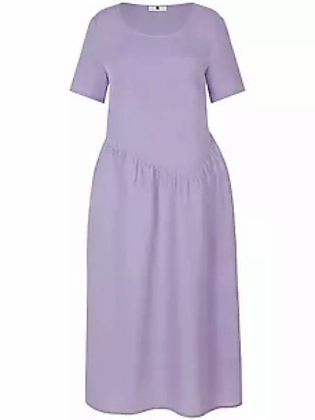 Kleid Rundhals-Ausschnitt Anna Aura lila günstig online kaufen