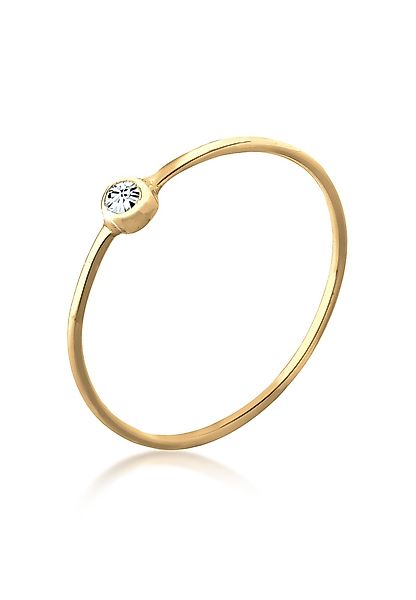 Elli Fingerring Solitär Stapelring 925 Silber, günstig online kaufen