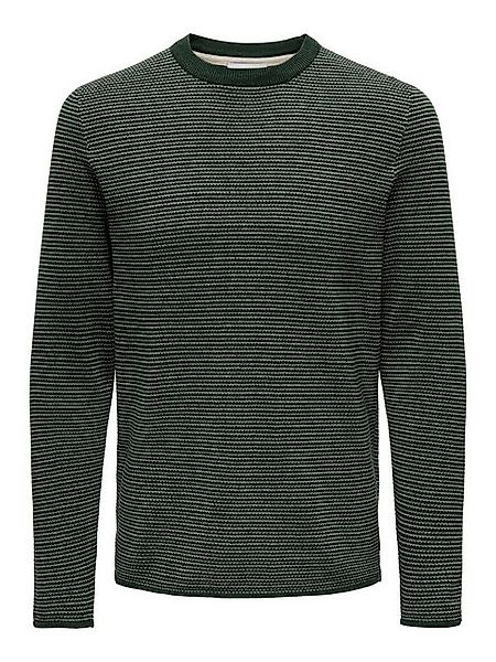 ONLY & SONS Strickpullover Rundhals Langarm ONSNIGUEL REG 12 STRIPE CREW KN günstig online kaufen