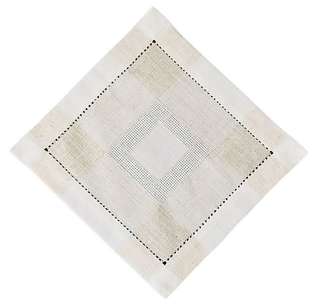 matches21 HOME & HOBBY Tischdecke Tischdeckchen ALMA Leinenoptik mit Hohlsa günstig online kaufen