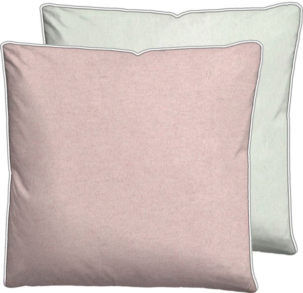 Biberna Kissenbezug "Hermal Flanell mit Reißverschluss, Melange-Optik, Wend günstig online kaufen