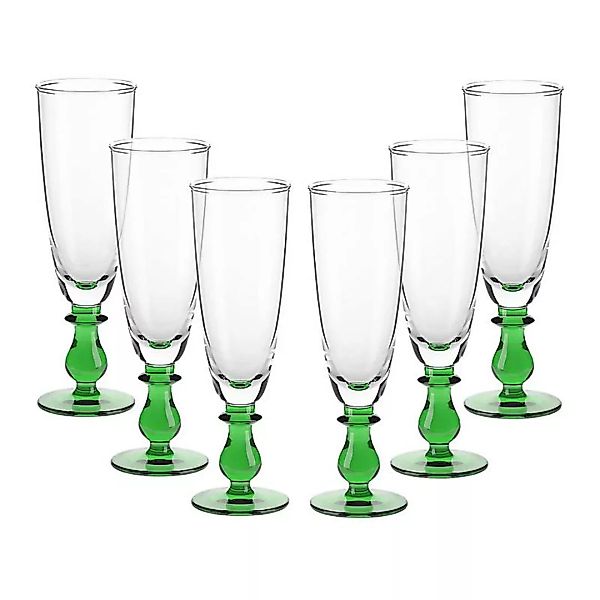 Eiscremeglas 6er-Set Calabria Amore Vero 24,5cm grün günstig online kaufen