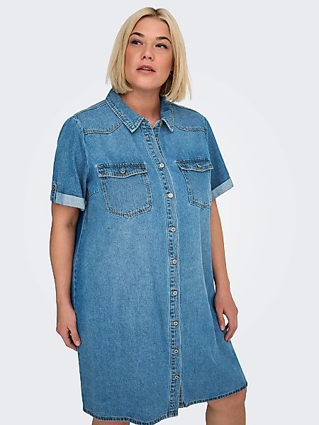 ONLY CARMAKOMA Jeanskleid "CARLISA S/S DNM DRESS GUA NOOS" Brusttaschen günstig online kaufen