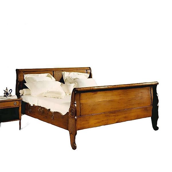 JVmoebel Bett Bett Betten Doppelbett Schlafzimmer Holz Polster Braun Doppel günstig online kaufen