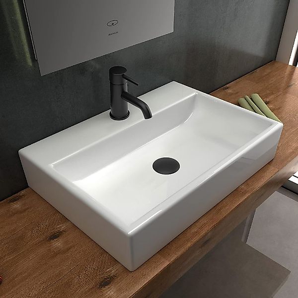 Alpenberger Waschbecken - Keramik Aufsatzwaschbecken Hängewaschbecken günstig online kaufen