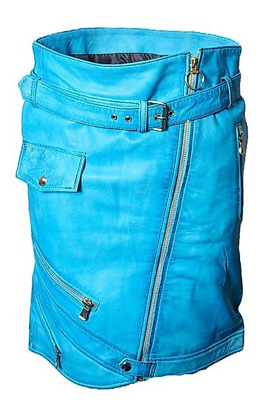 Be Noble Lederrock Bermuda 2 Lederrock mit vielen Details im kräftigem Blau günstig online kaufen