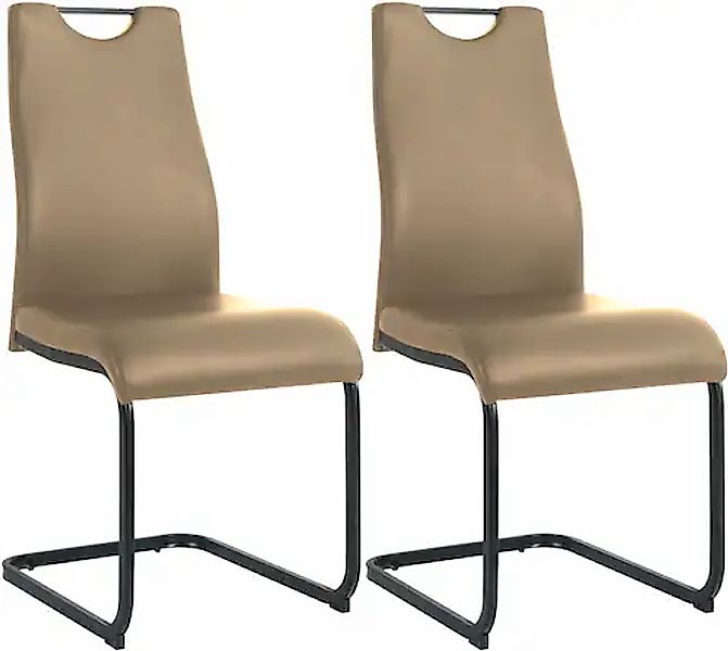 INOSIGN Freischwinger, (Set), 2 St., Kunstleder, mit Wellenunterfederung günstig online kaufen