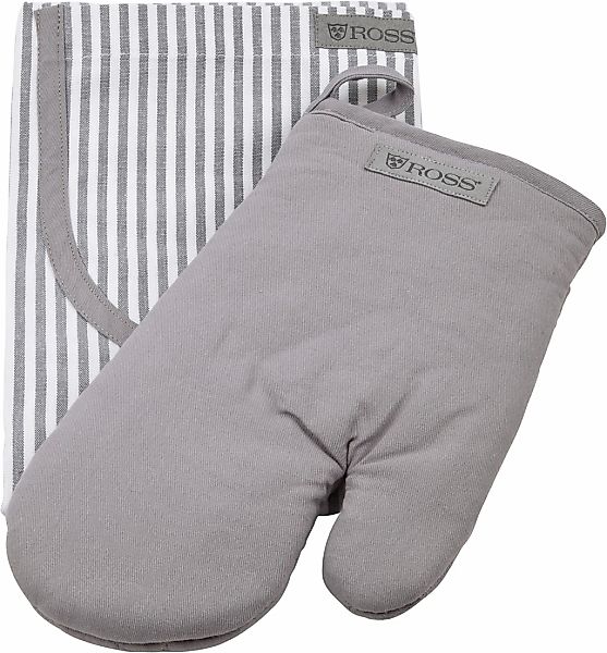 ROSS Grillhandschuhe "Exclusiv" inkl. Latzschürze, 100% Baumwolle günstig online kaufen