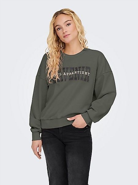 ONLY Sweatshirt ONLPENELOPE L/S BEADS O-NECK günstig online kaufen