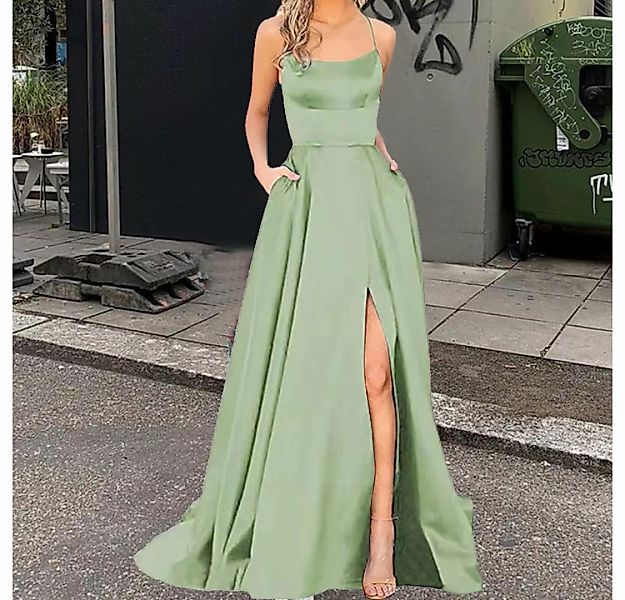 ZWY Abendkleid Cocktailkleid Grünes Damen Spitzenkleid (Elegantes modisches günstig online kaufen