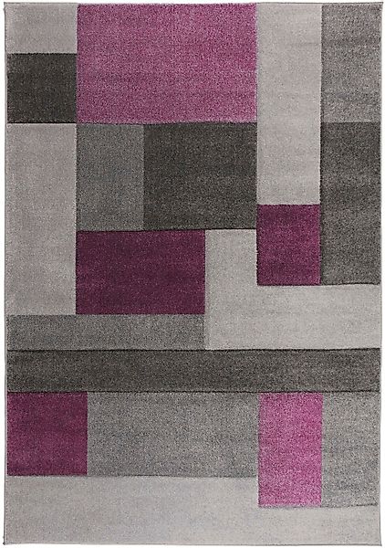 FLAIR RUGS Teppich "Cosmos mit Hoch-Tief-Effekt" rechteckig 12 mm Höhe Patc günstig online kaufen