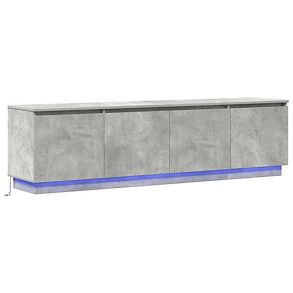 vidaXL TV-Schrank TV-Schrank mit LED Beton-grau 180x38x49 cm Holzwerkstoff günstig online kaufen