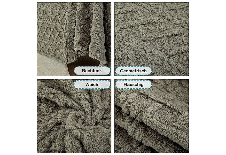 Jibenhome Sofabezug Weiche Flauschige Sofaüberwurf Decke, Jacquard Sofadeck günstig online kaufen