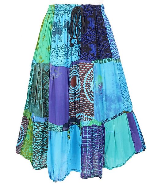 Guru-Shop Minirock Luftiger Patchwork Sommerrock, Boho upcycling.. alternat günstig online kaufen