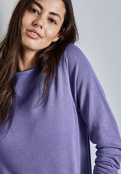 STREET ONE Strickpullover mit Rollsaum am günstig online kaufen