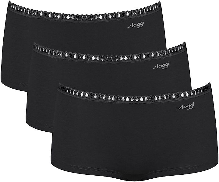 sloggi Retro Pants GO Crush (3er Pack) Spitzendetails, Multipack, Baumwollm günstig online kaufen
