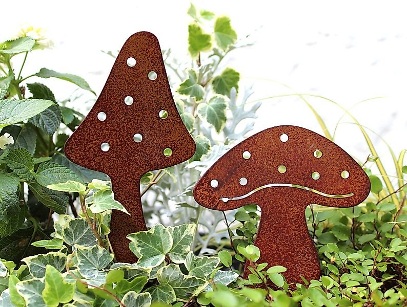LB H&F Lilienburg Gartenstecker 2er SET Herbstdeko Pilze Herbstdekoration D günstig online kaufen