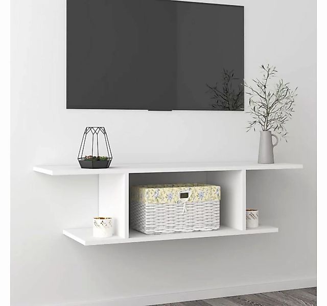 vidaXL TV-Schrank TV-Wandschrank Weiß 103x30x26,5 cm günstig online kaufen