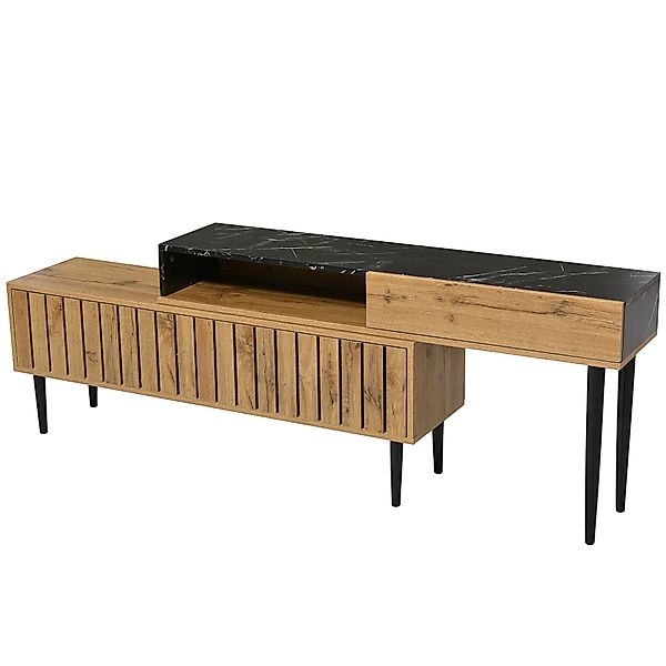 SOFTWEARY Lowboard Breite 129-200 cm, längenverstellbar, günstig online kaufen