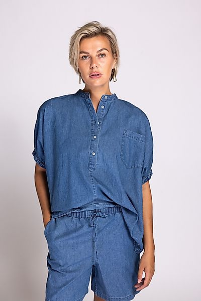Zhrill Blusenshirt PARA Denim-Look, mit Knopfleiste günstig online kaufen