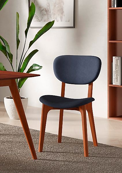 INOSIGN Stuhl "COZY Made in Italy" (Set) 2 Stk. Microfaser Gestell in Buche günstig online kaufen