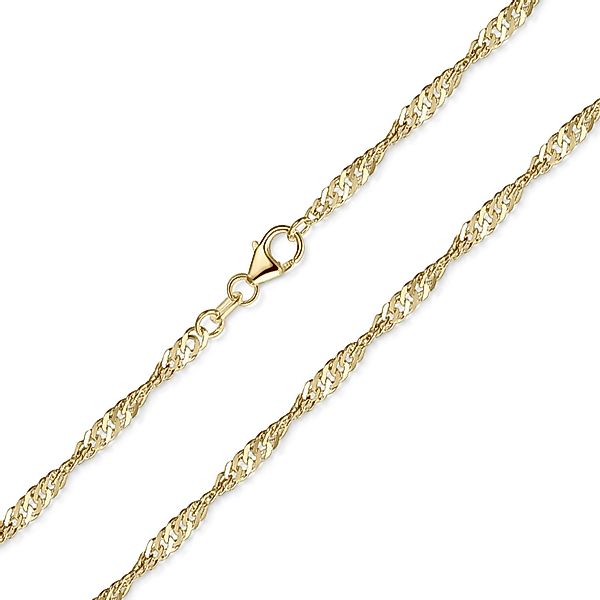 Materia Collierkettchen Singapurkette Gelbgold gedreht für günstig online kaufen