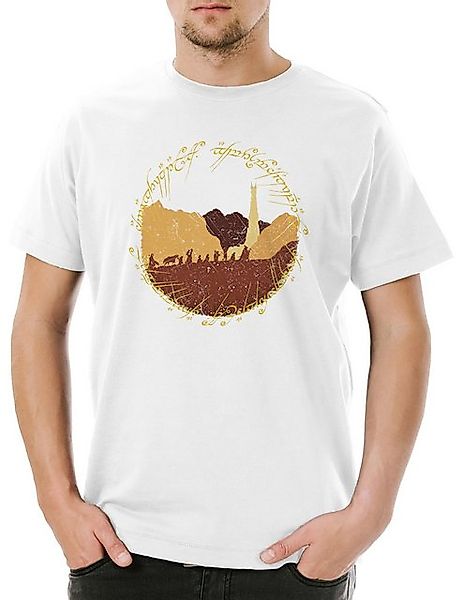 Urban Backwoods Print-Shirt Ring Fellowship Herren T-Shirt Lord Of Moria Mi günstig online kaufen