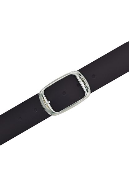 Tamaris Ledergürtel Doppelschließe in glänzendem Silber günstig online kaufen