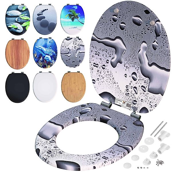 Toilettensitz Waterdrops mit Absenkautomatik günstig online kaufen