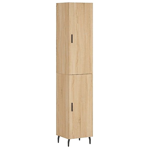 vidaXL Highboard Sonoma-Eiche 34,5x34x180 cm Holzwerkstoff 3198804 günstig online kaufen