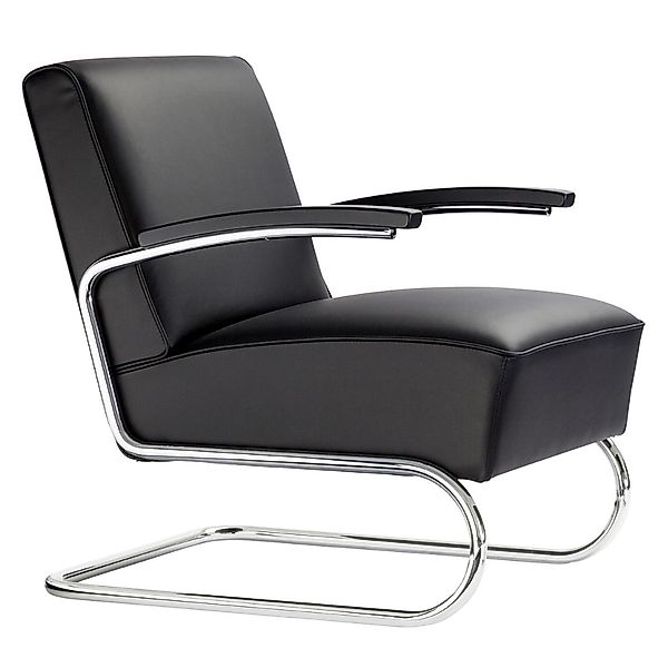 THONET S 411 Freischwinger Sessel mit Armlehnen | niedrige Rückenlehne | Le günstig online kaufen
