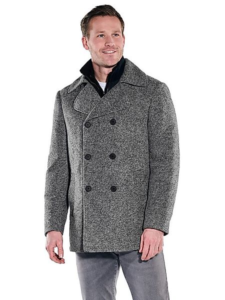 Engbers Langjacke Herren Kurzmantel im Caban-Design, Grau günstig online kaufen