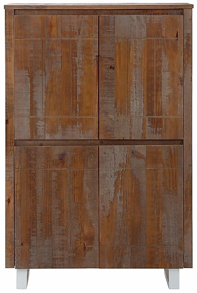 Home affaire Highboard "Lagos", Stauraumschrank aus massivem Kiefernholz, B günstig online kaufen