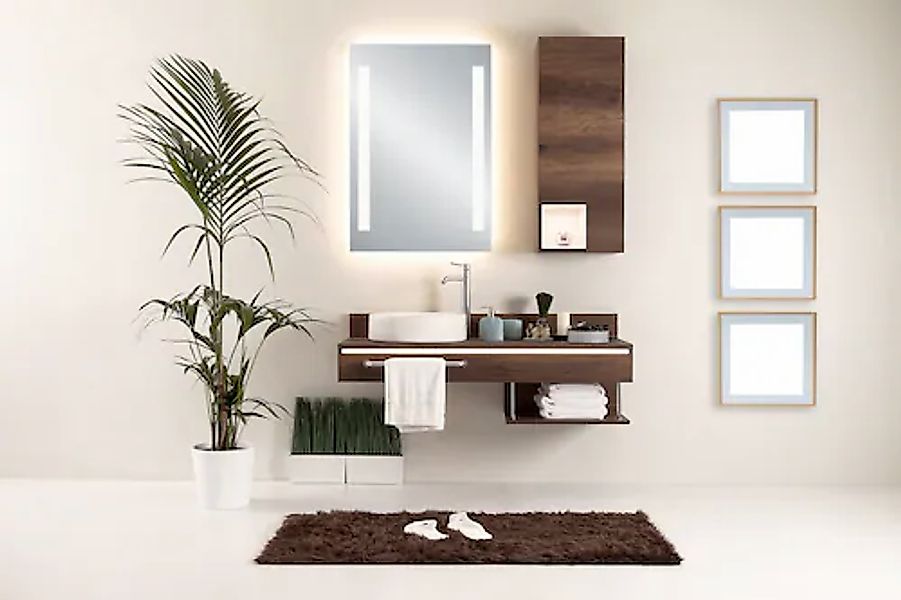 MIRRORS AND MORE LED-Lichtspiegel »Lina«, (1 St.), Leuchtspiegel, integrier günstig online kaufen