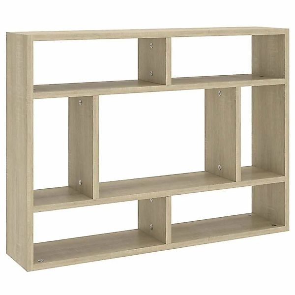 vidaXL Wandregal Sonoma-Eiche 75x16x55 cm Holzwerkstoff 803005 günstig online kaufen