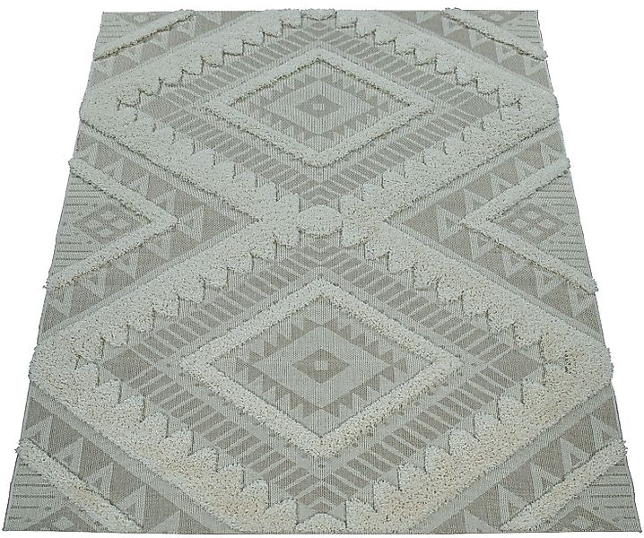 Paco Home Teppich »Eupen 471«, rechteckig, 22 mm Höhe, Hoch-Tief-Struktur, günstig online kaufen