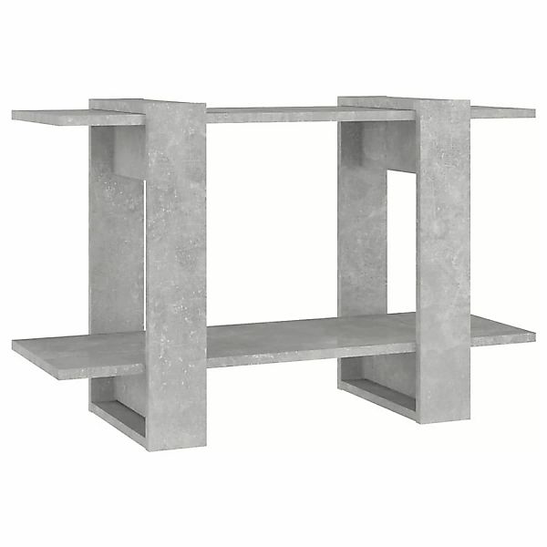 vidaXL Bücherregal Bücherregal/Raumteiler Betongrau 80x30x51 cm, günstig online kaufen