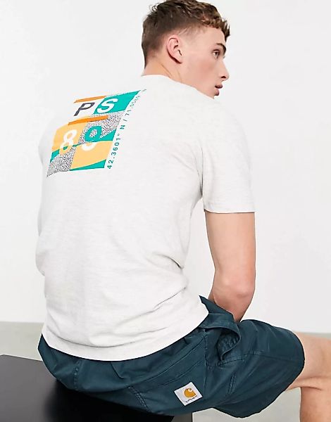 Parlez – Harland – T-Shirt in Grau mit Rückenprint günstig online kaufen