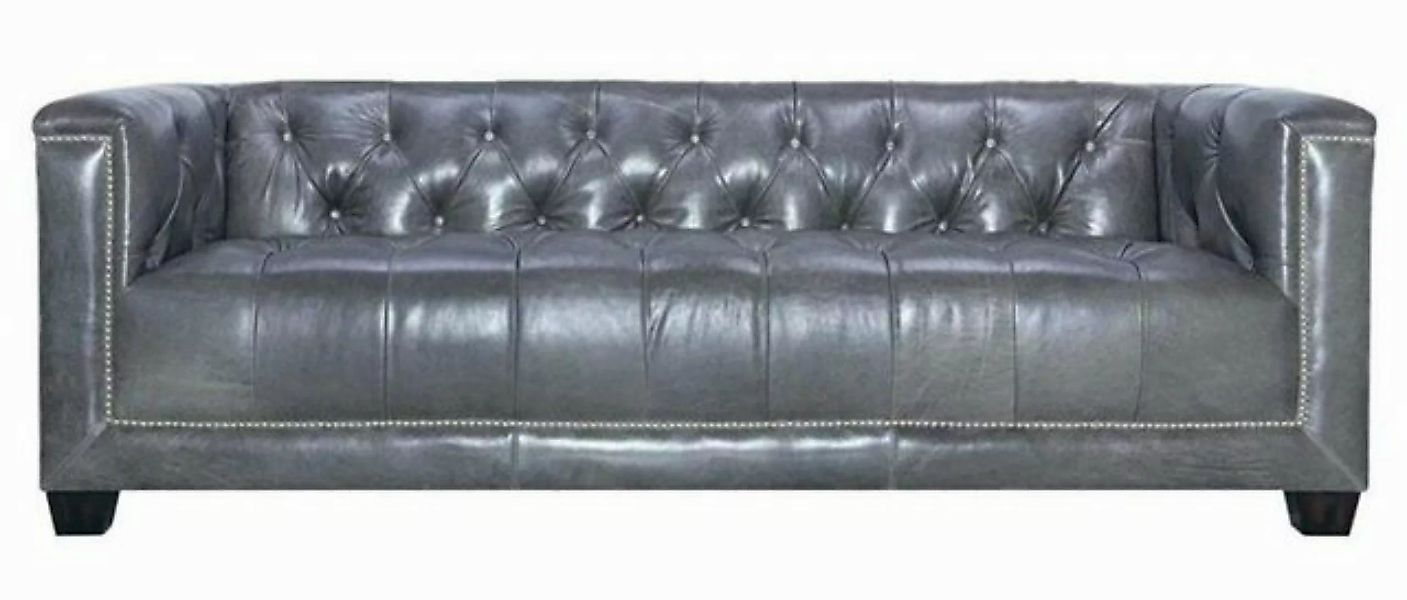 JVmoebel Chesterfield-Sofa Brauner luxus Chesterfield Dreisitzer Modern Pol günstig online kaufen