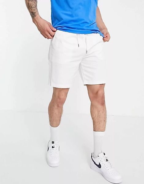Farah – Trehurst – Twill-Shorts in Ecru-Weiß günstig online kaufen