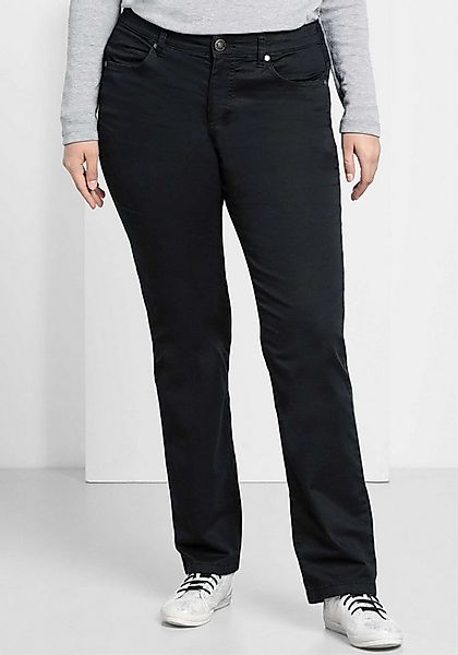 Sheego Jerseyhose Stretch-Hose normal elastische Twill-Qualität günstig online kaufen