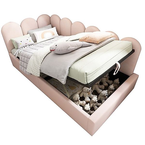 OKWISH Polsterbett Kinderbett mit Metall-Lattenrost (Daybett, Tagesbett, Sc günstig online kaufen