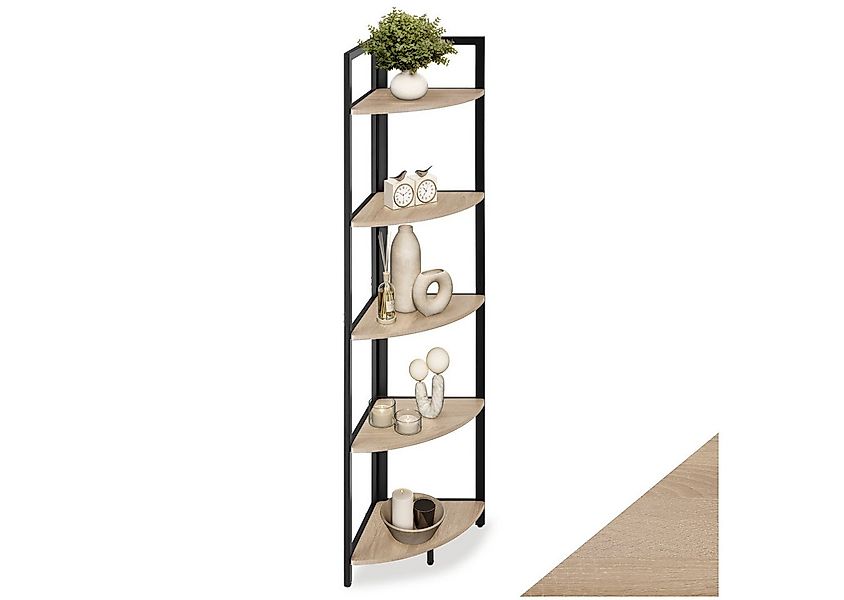 tectake Bücherregal Eckregal, Set 1-tlg., Industrial Style günstig online kaufen