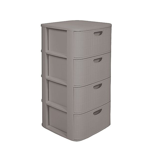 Kreher Rollcontainer 'Domus' mit 4 Schüben aus Kunststoff, rollbar (Farbe w günstig online kaufen