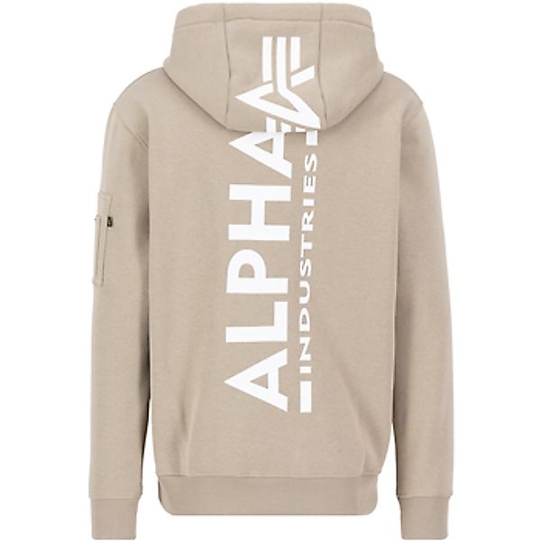 Alpha Industries  Sweatshirt Back Print Zip Hoodie - vintage sand günstig online kaufen