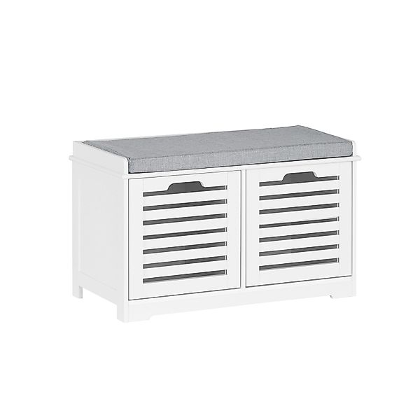 SoBuy Schuhbank mit Sitzfläche Garderobenbank Dielenbank mit Stauraum FSR23 günstig online kaufen