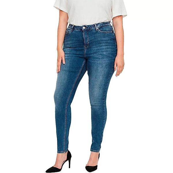 Vero Moda Lora Hohe Taille Ss Wash Curve Jean 52 Medium Blue Denim günstig online kaufen